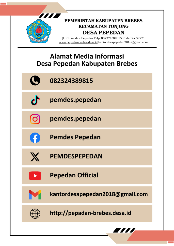 Akun Media Sosial Pemerintah Desa Pepedan