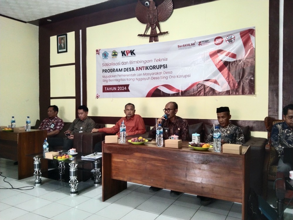 Sosialisasi Program Desa Anti Korupsi Desa Pepedan